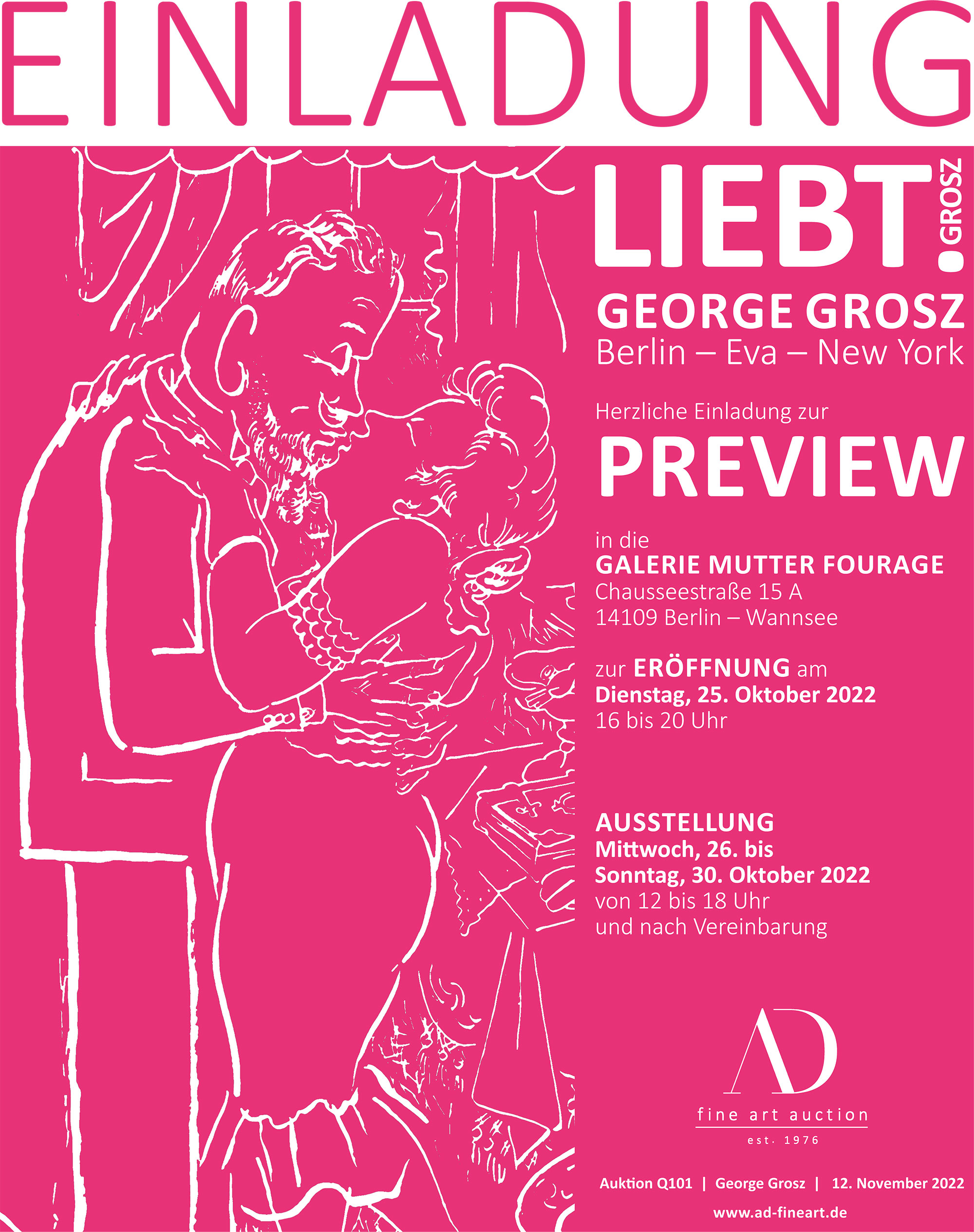 George Grosz. Liebt! Berlin – Eva – New York