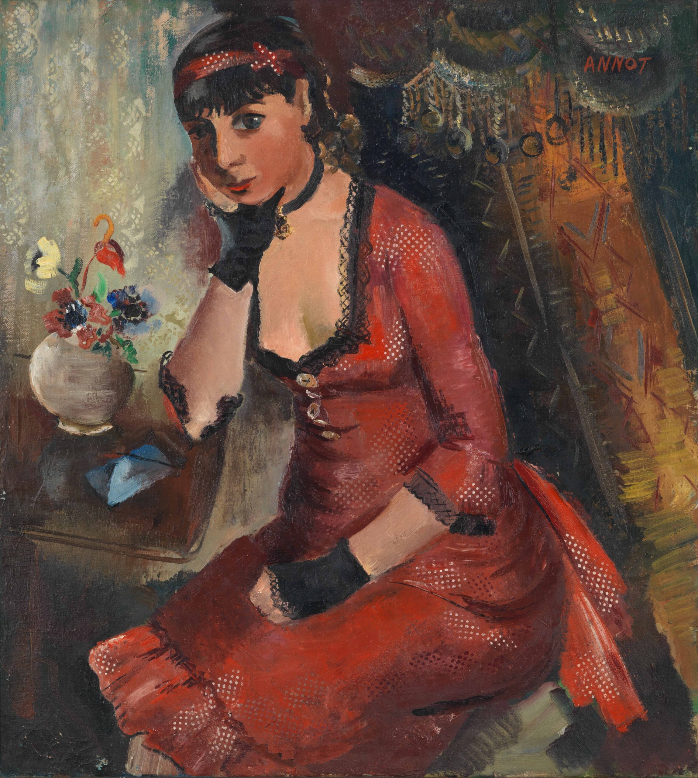 Annot, Portrait Constanze, c. 1928, Öl auf Leinwand, 100 x 90 cm
